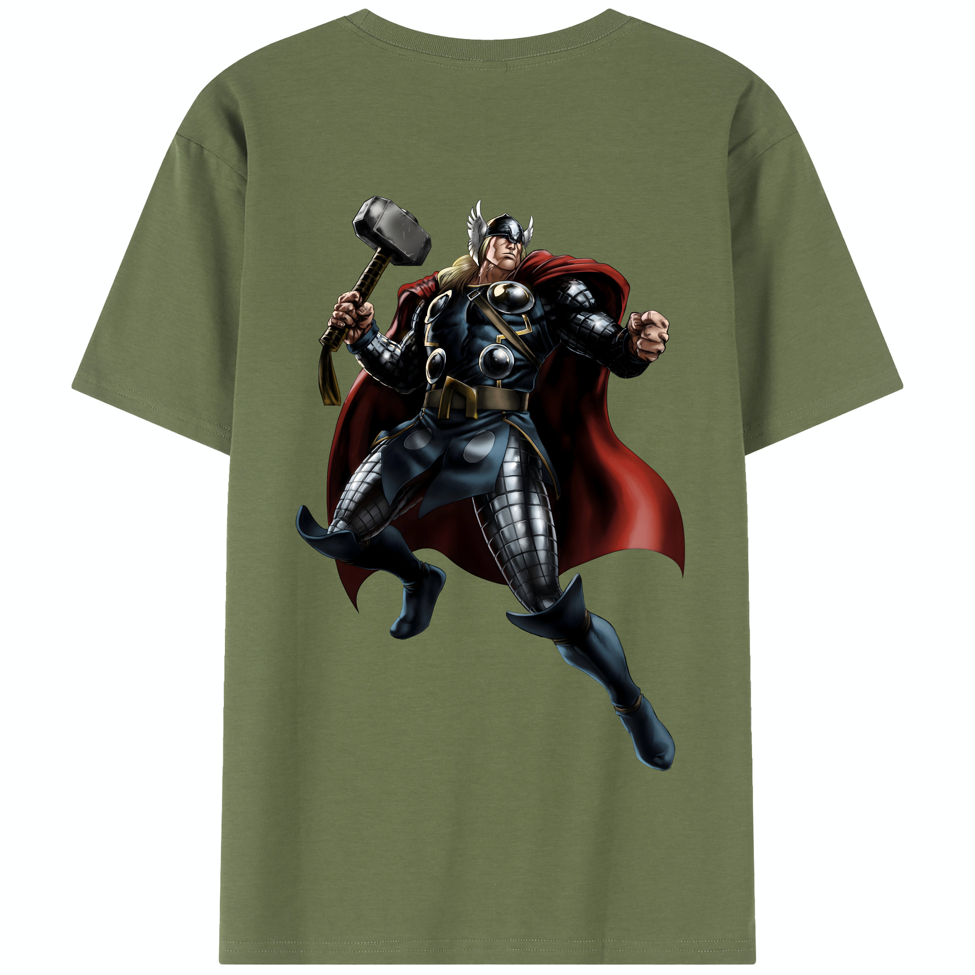 （画像用） アベンジャーズ The Avengers 綿100％半袖Tシャツ（背面プリント）